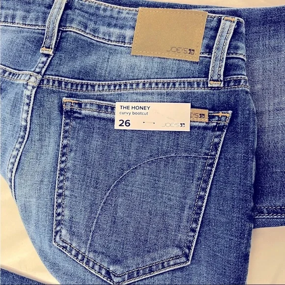 Joe’s Jeans Blue Kona Wash Honey Curvy Boot Cut Jeans Sz26 contoured waistband - Picture 13 of 14